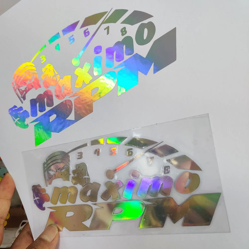 Waterproof hologram Resistance Vehicle Transfer Amine Car Decals Custom Vinyl Die Cut Window Stickers 3d Car Decal