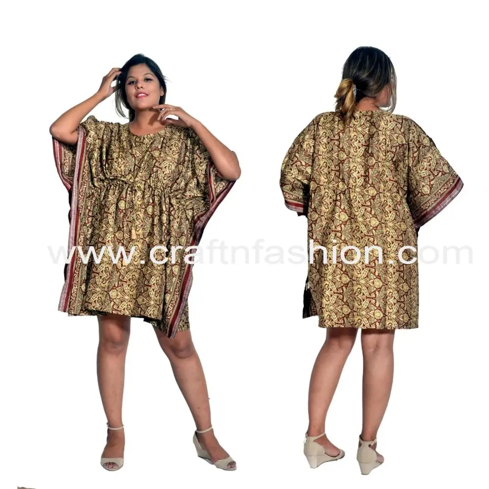 Ladies Beach wear kaftan tops - Summer wear ladies Short Silk kaftan tunics - Wholesale kaftan dress