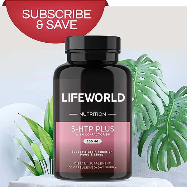Lifeworld OEM Sleep Acid Healthcare Supplement Melatonin Chamomile Sleeping Aid GABA Vegan 5-HTP Capsule Pill for Adults