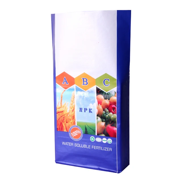 empty custom 25kg pp woven bag soil fertilizer packaging organic fertilizer packaging