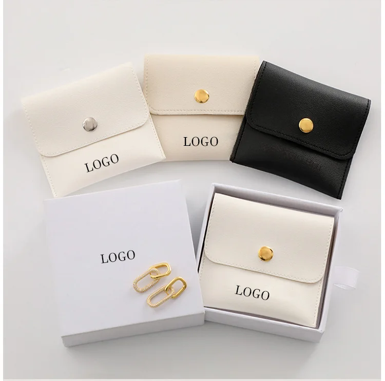 in stock microfiber jewelry pouch Jewelry bag button bag small cloth Necklace ring earrings storage bag custom logo