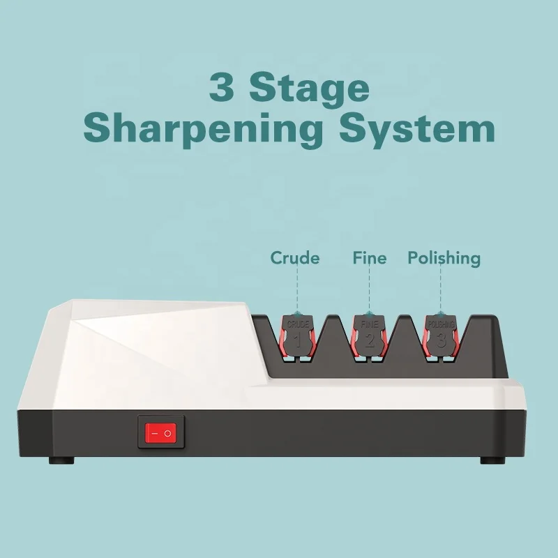 Hot New Electric Knife Sharpener Automatic Household Professional Kitchen Knife Sharpener