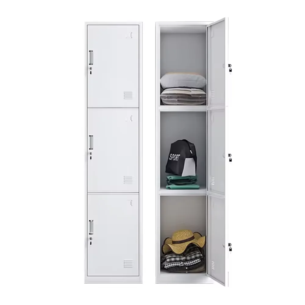 5-Door Durable Steel Locker Foldable Metal Storage Cabinet with Card Slot Shoes Bags Office Home Bank School Gym Use Workshop
