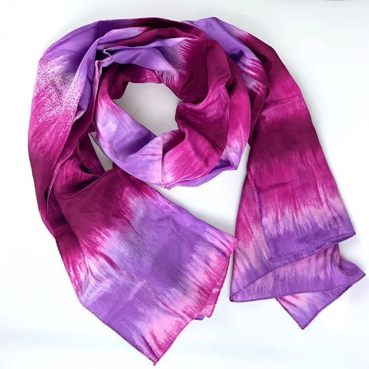 Новый стиль элегантный благородный и удобный 100% дизайнерский шелковый шарф длинный размер Шелковый