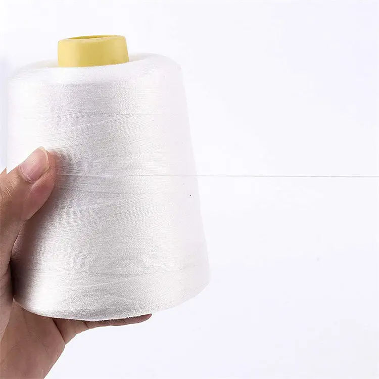 Weitian brand manufacturer factory price wholesale white 3000yds 100% polyester lines high speed sewing thread