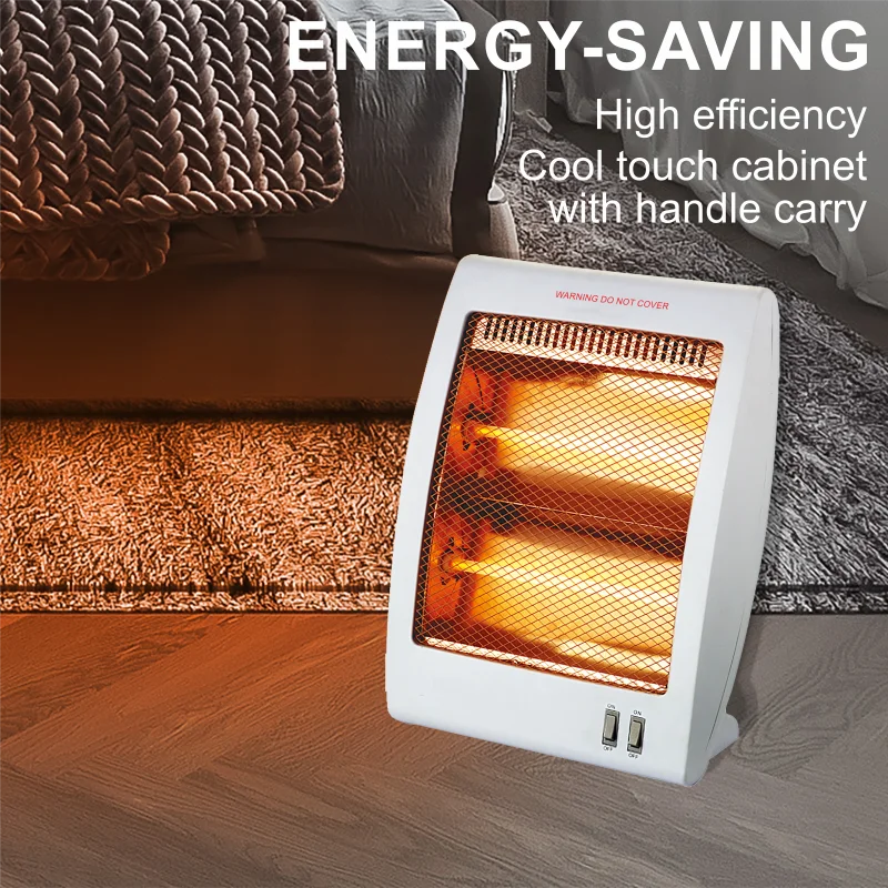 quartz heating element  overheat protection cool touch cabinet 400w 800w energy-saving air heater