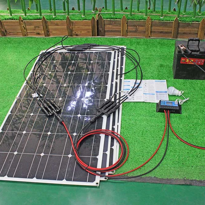 400 Вт Гибкая солнечная панель комплект системы питания с контроллером и кабелем для дома морского автофургона