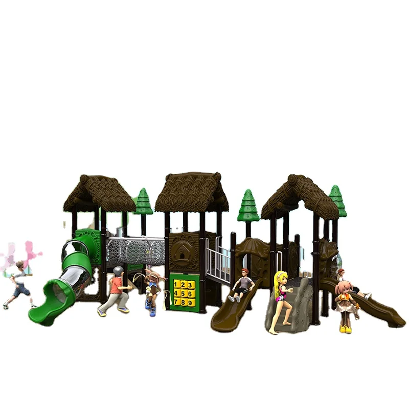 Joyeden High quality interactive sport amusement park toys plastic slide puzzle garden child toy big outdoor playground for kids