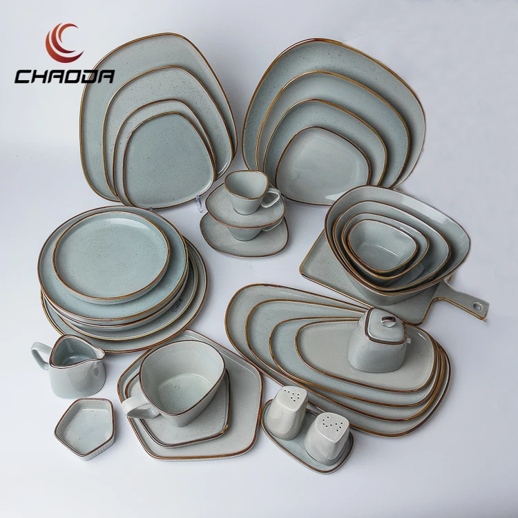 Nordic restaurant serving round Steak Dinner plate Restaurant Microwave Safe Ceramics Plate Food Dishes for home and hotel
