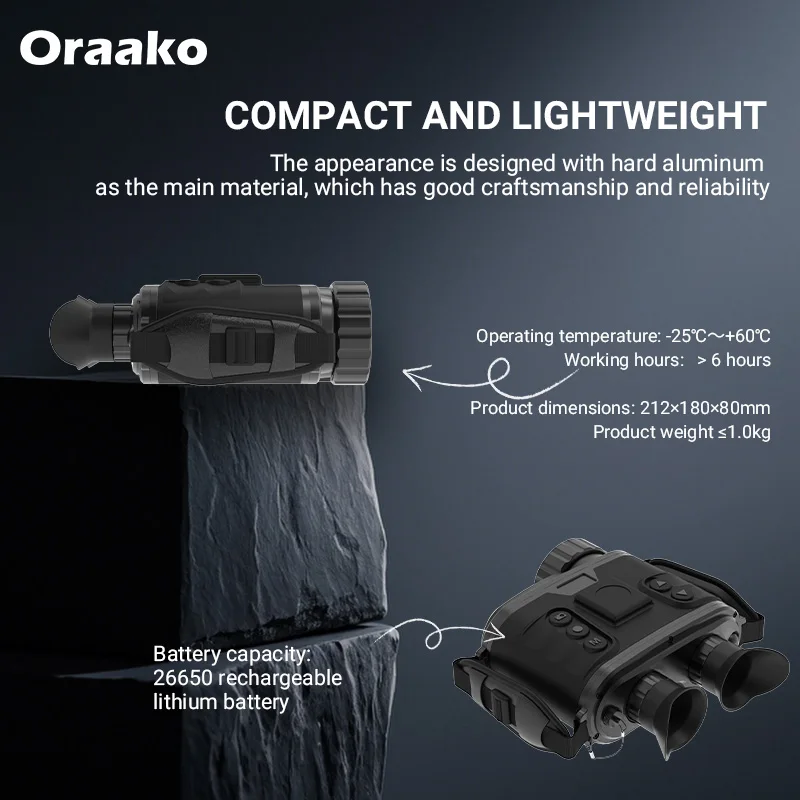 Low Light Night Vision Gps Wifi Photo Video Recording Playback 15X Zoom 1500M Multiple Sensors Color Mode Night Vision Goggles