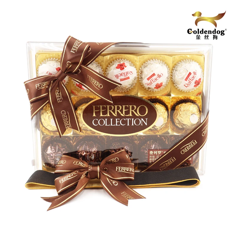 Mafolen Hot Sale Gift Wrapping Pre Tied Custom Chocolate Box Packing Ribbon Bows Tie With Elastic Band Loop