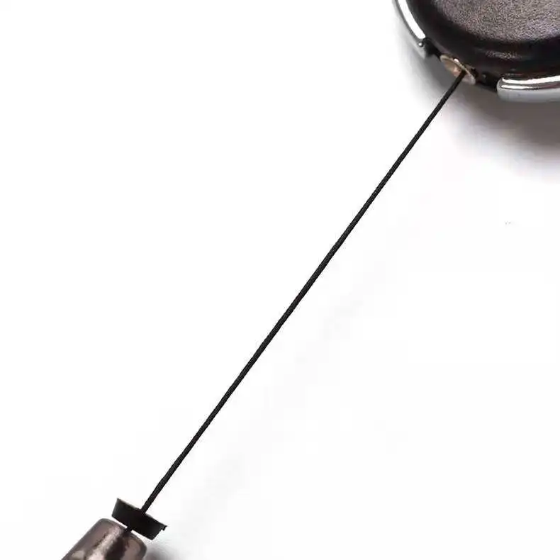 Custom Epoxy Logo Retractable Badge Reel Promotional Carabiner Reel Badge with PVC Clip ID Card Badge Holding