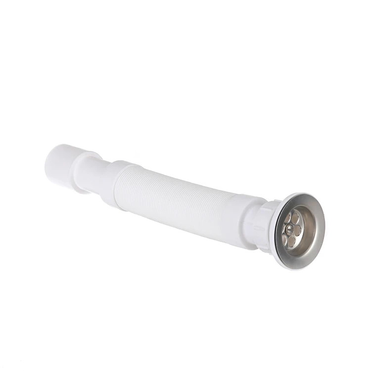 Hot Sales Eco-friendy Plastic Flexible Retractable Bathroom Sink Water Drain Hose Pipe
