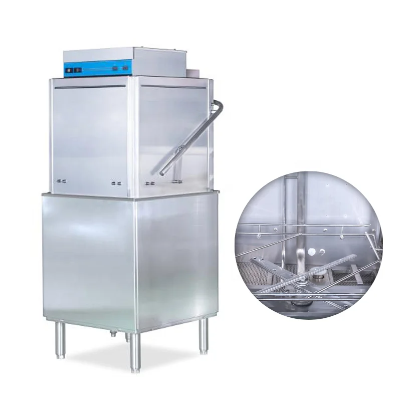 Wholesale Price 2024 Hotel Kitchen Accessories Household Commercial Dishwasher Freestanding Hood Type Dishwasher Machine