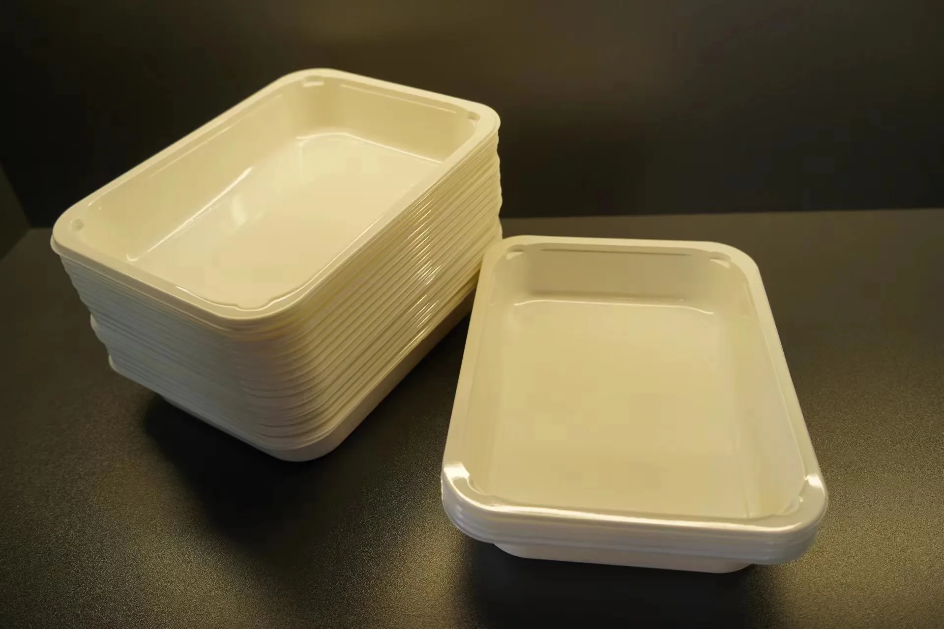 Ovenable Plastic Container Airline CPET Food Trays