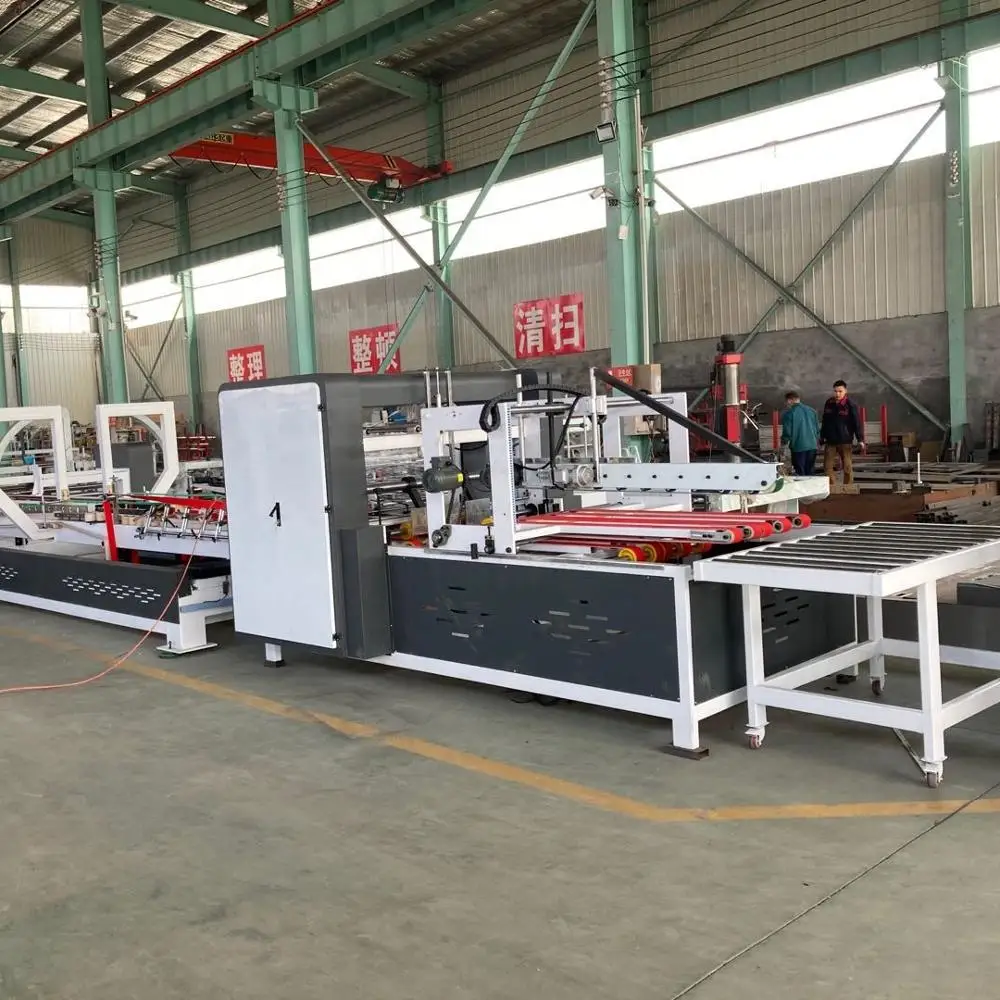 Полностью автоматическая машина для склеивания картонных коробок, машина для склеивания гофрированных коробок, складная упаковочная машина