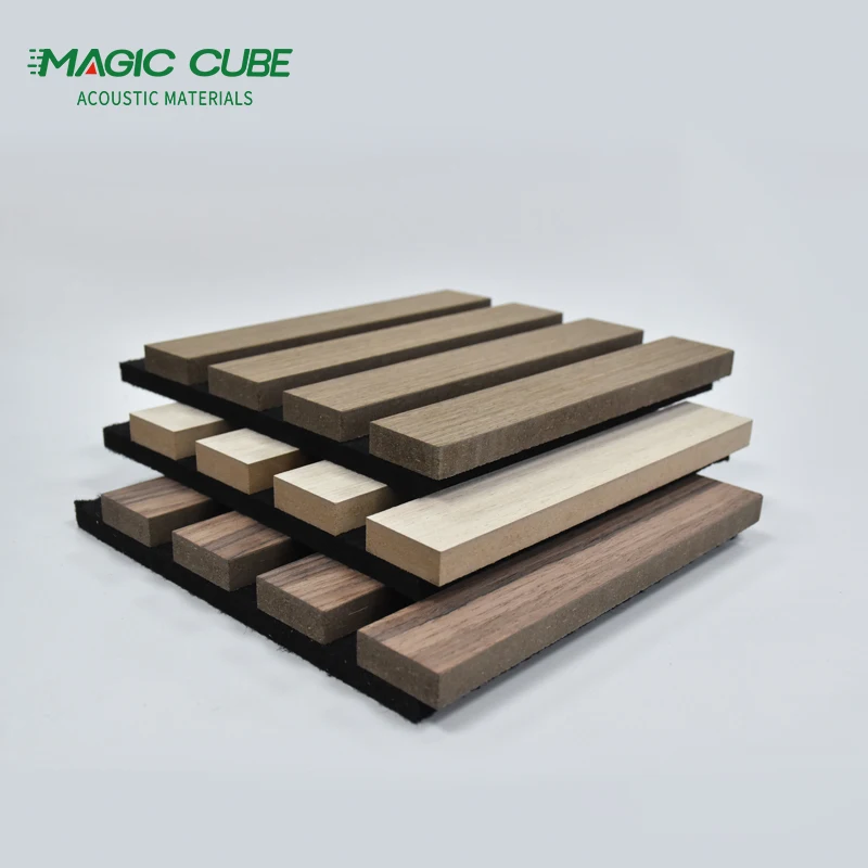 Factory price sustainable wood slat acoustic panels wooden slats MDF paneling for wall decorative
