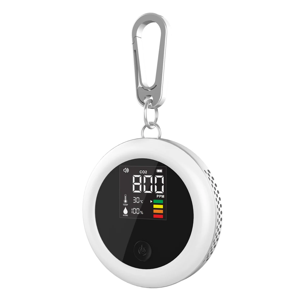 Wholesale Price Rechargeable CO2 Detector Monitor Air Quality Monitor Portable Carbon Dioxide Gas Meter Analyzers