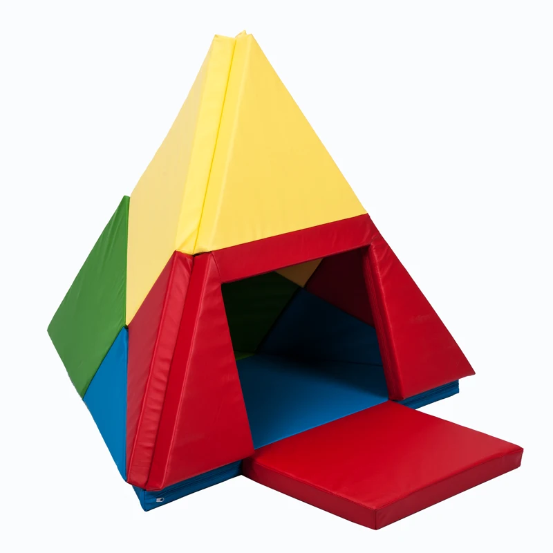 Лидер продаж, американский нетоксичный мягкий коврик в стиле пэчворк, детский игровой тоннель, складной коврик для отдыха для малышей