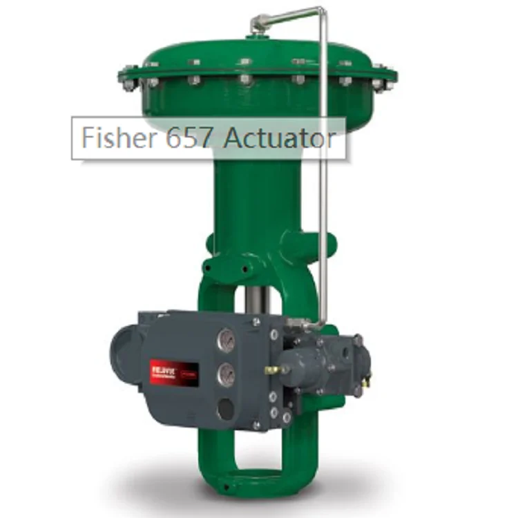 Fisher DVC6010 Digital Valve Positioner With Fisher 657 And 667 Pneumatic Diaphragm Actuator For China Pneumatic Ball Valve