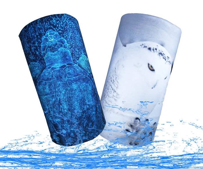 Breathable washing printed logo bandana headband scarf headwear