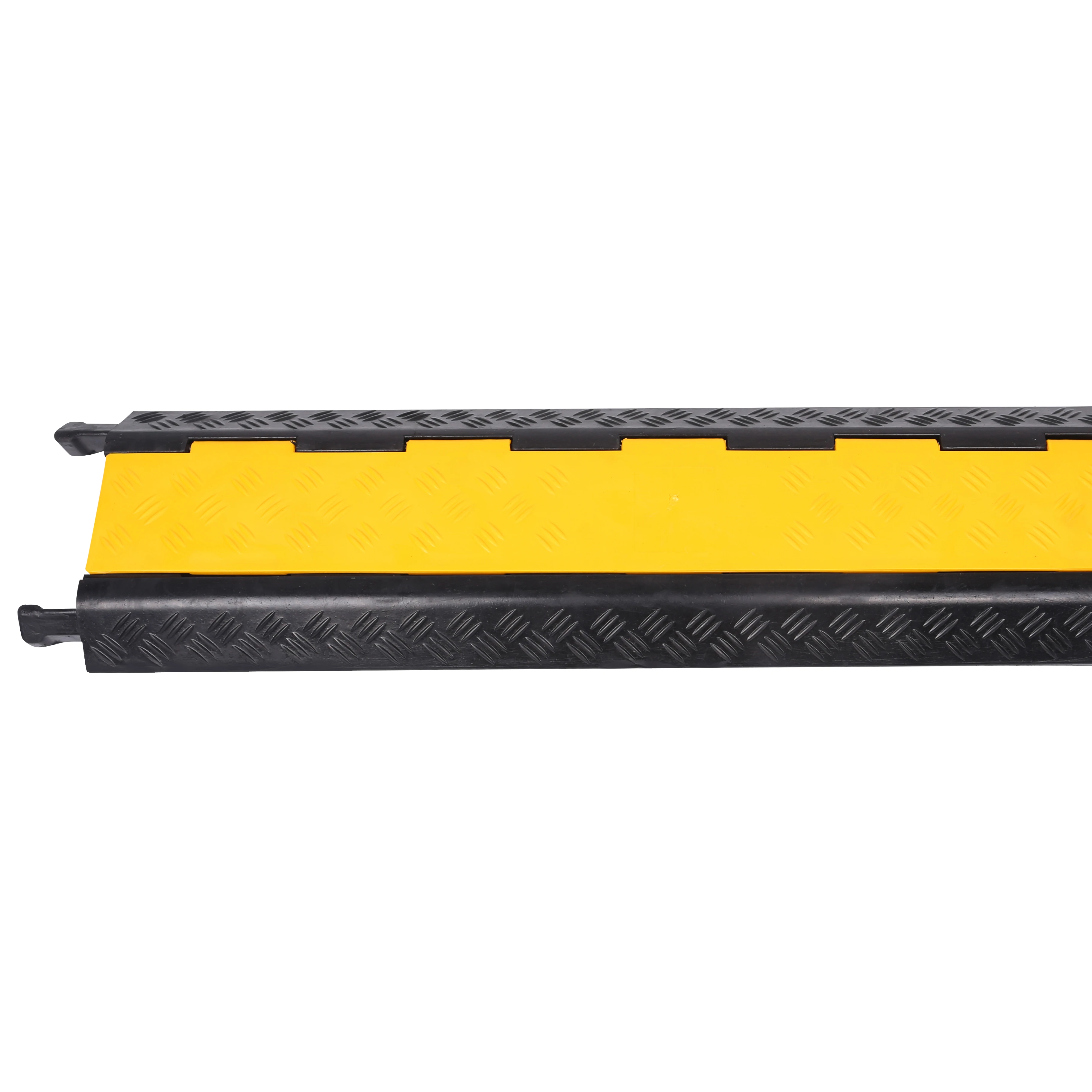 2 канала 39 дюймов движения лежачие полицейские устройство защиты кабеля, 11000lbs на ось емкости защитный провод шнур рампы подъездной дорожки Резина