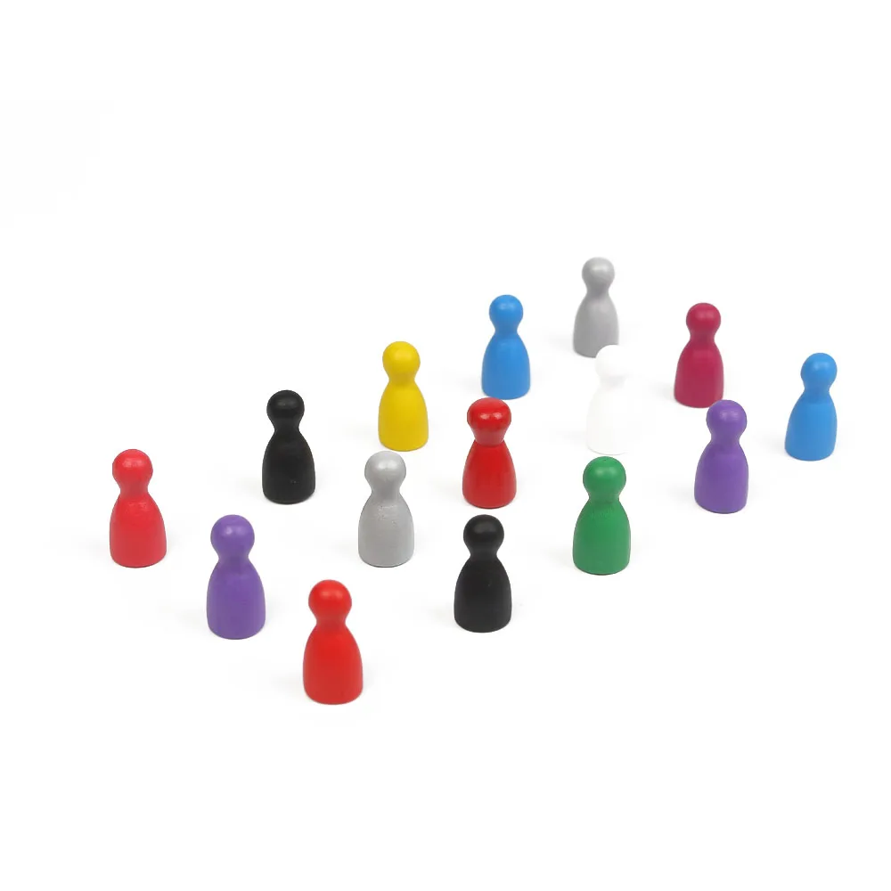 wholesale wooden board game piece pawns custom game pawns