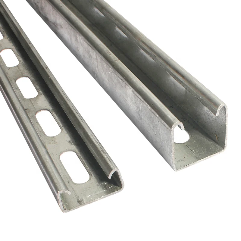 Customized Seismic Bracket Steel Channel Price Perforated Galvanized Steel Double C Channel