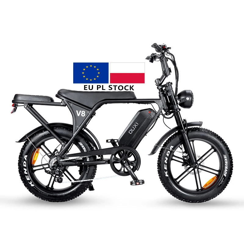 EU NL DE PL Warehouse Electric Bike OUXI V8 MOQ 1PCS Electric Bicycle Fatbike EU Stock Ready To Ship 1000W 48V 15Ah Ebike
