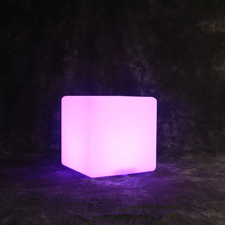 Waterproof Ip 68 Lounge Chair Illuminated Furniture Led Cube Table