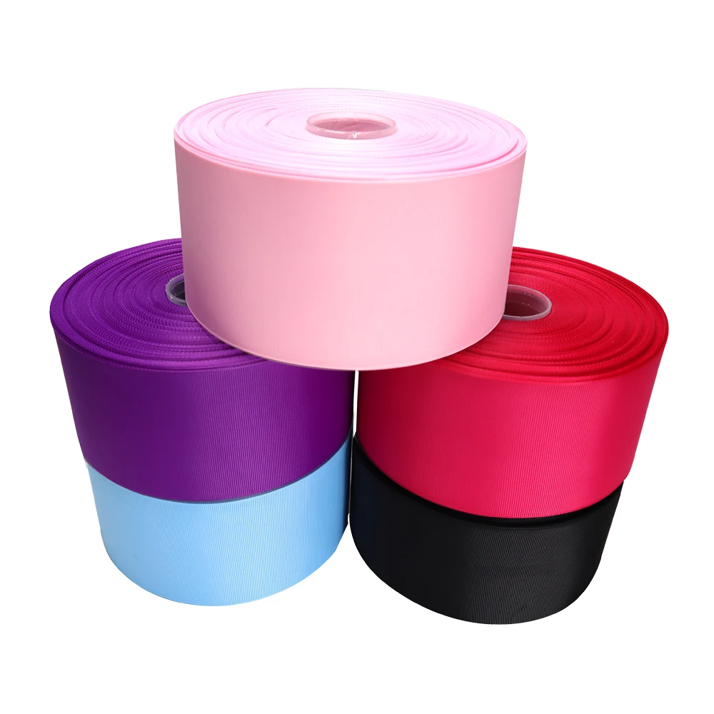 3mm-100mm 196 colors available grosgrain ribbon solid color gross grain ribbon for choose