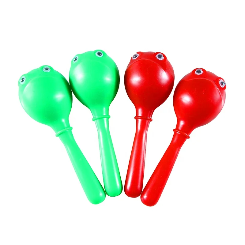 Promotional Names of percussion musical instrument animal maracas plastic maracas