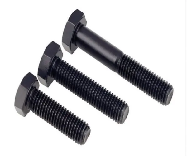 iso9014=din931 M8-M30 Black painted hex head bolts