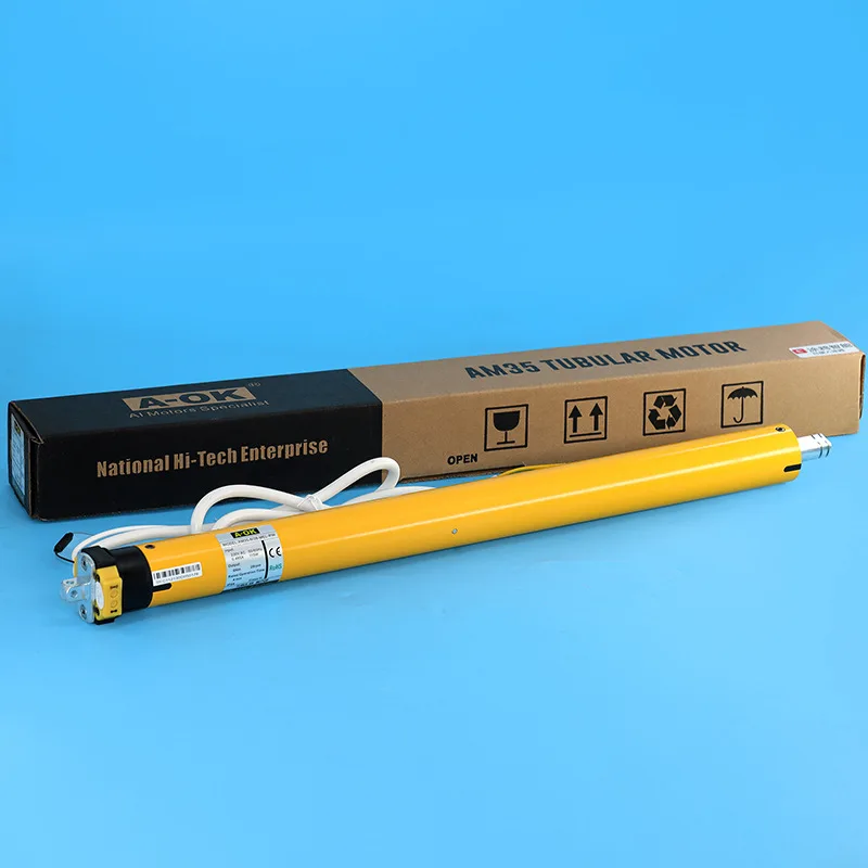 Tuya Smart Life App Blinds Motor A-ok am35 Roller 40MM or 50mm Tube Roller Blinds Zebra Blinds tubular motor graffiti WIFI motor