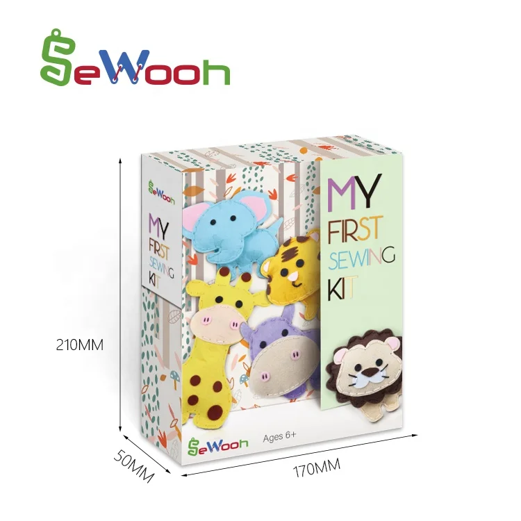 My First Sewing Kit Kids DIY Educational Toys Animals Felt Sewing Kit