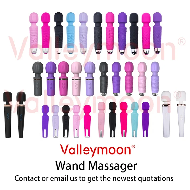 
Valleymoon rechargeable handy handheld women personal body massage big magic vibrating av massager 
