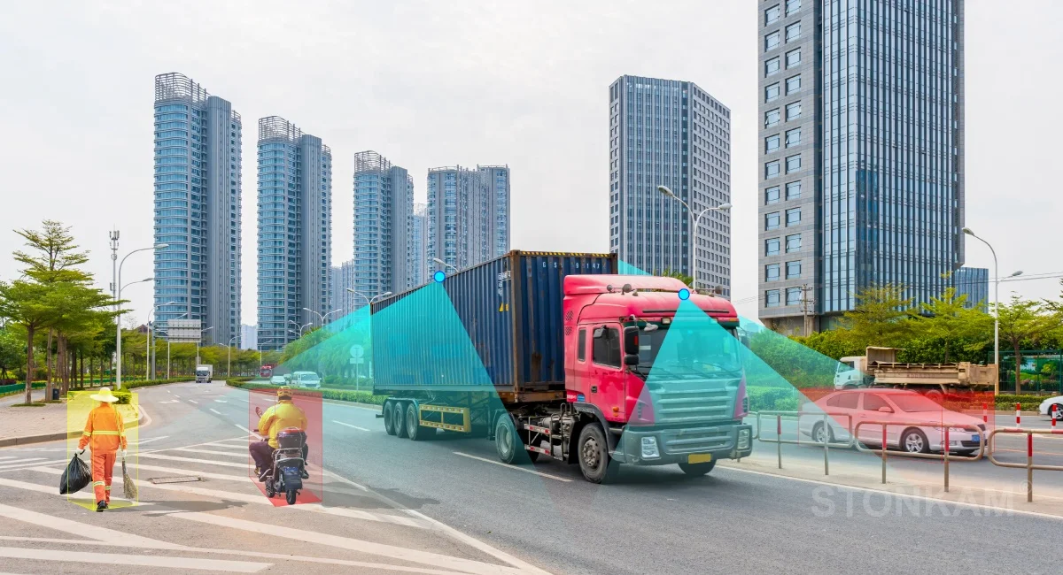 STONKAM AI Camera for Forklift Safety Camera DVR with 4G Wifi GPS Recording Waterproof Truck AI Monitor