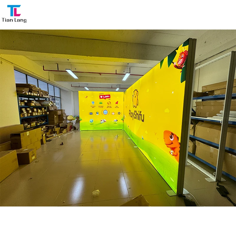 Booth Exhibition Screen Exhibitions Wall Stands 3X6 Convention Design Quick Setup Portable ski suit show Exhibit Display