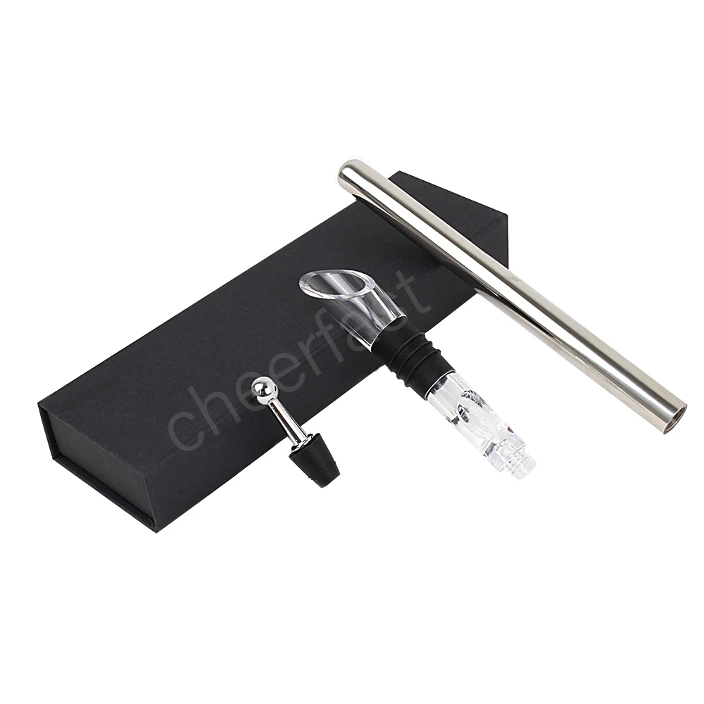 New Arrivals  Red Wine Bottle Cooler Wine Chiller Stick Set And 3-in-1 Stainless Steel Wine Bottle Chilling Stick set