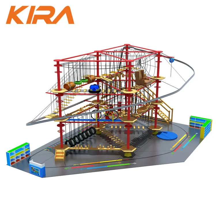 Adventure Park Indoor Zip line Outdoor Zip Line Roller Coaster Zip Line For Sale