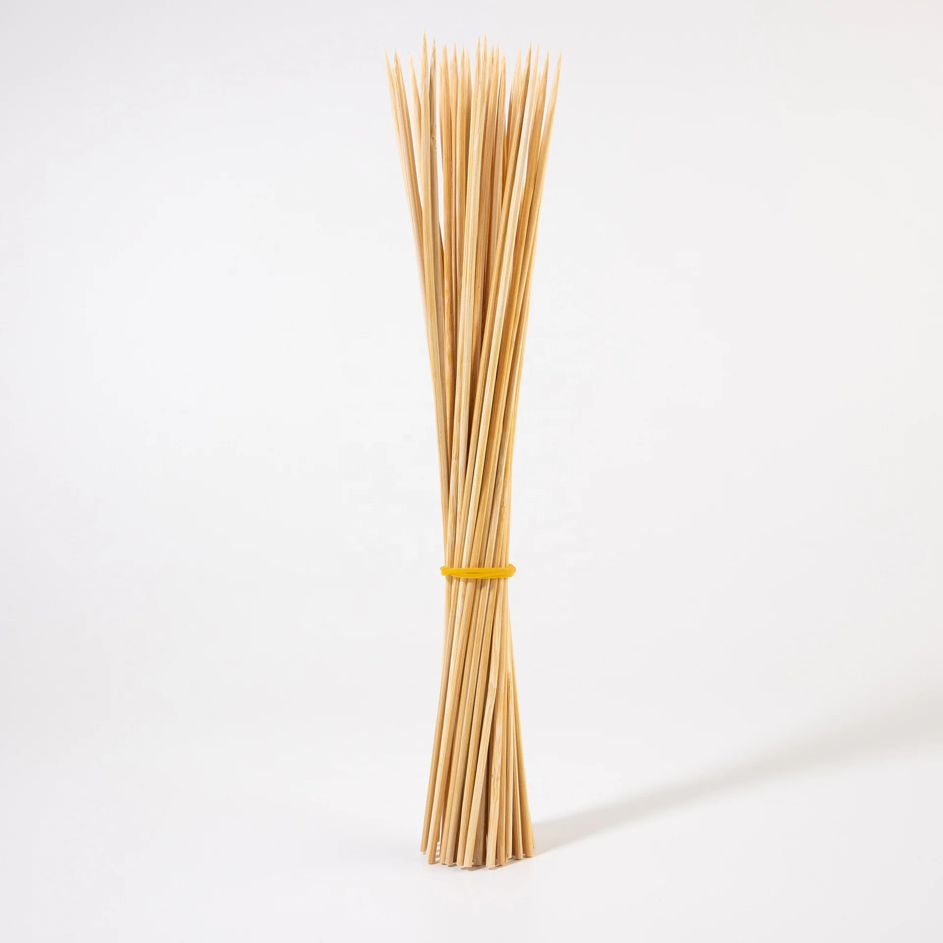 Wholesale Price barbecue Birch Wood Disposable 100 pcs Wooden BBQ Skewer