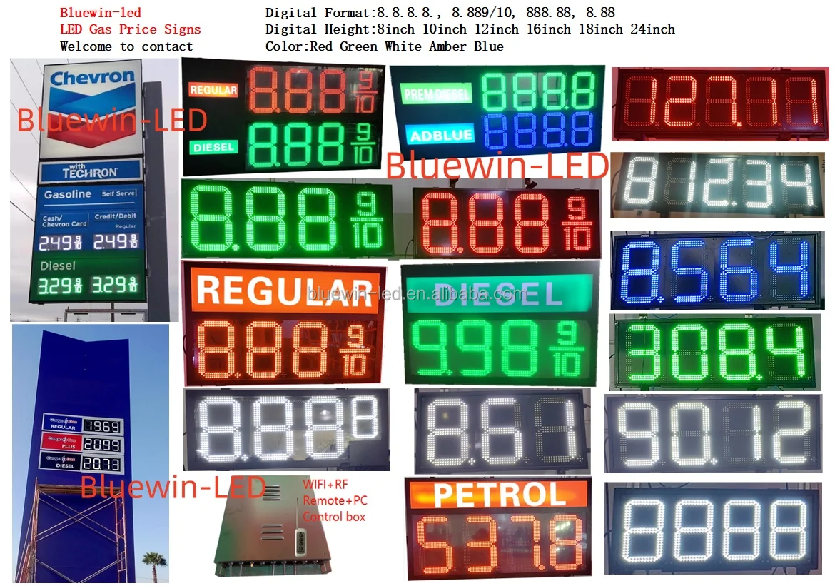 LED gas price signs