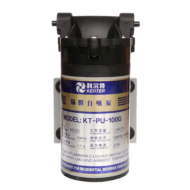 Water Filter Part 100g Self-Priming Pump 24V 36V 100/200/300/400GPD RO Booster Pump for RO Water Purifier