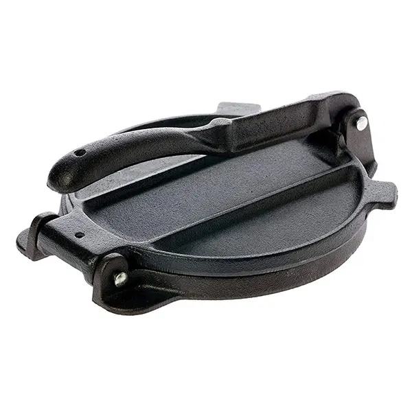 WZ CAST IRON COOKWARE -FACTORY PRICE Pre-seasoned Tortilla Press Tortilla Maker double sided 8 inch cast iron tortilla press
