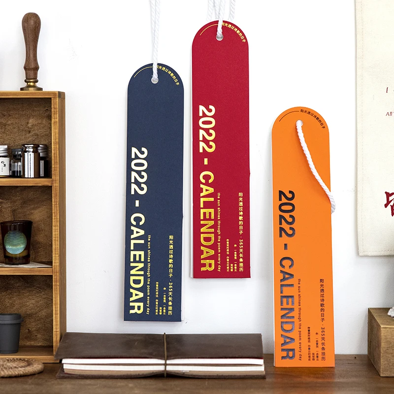 2022 Simple Ins Style Wall Calendar Creative Writable Calendar Notes Fashionable Wall Decoration Stationery Accessories Supplies