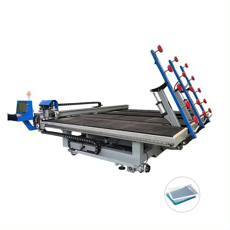 Professional Glass Production Machinery 3 in 1  CNC  Glass Cutting Machine for Cutting Irregular Type Glass and Mirror
