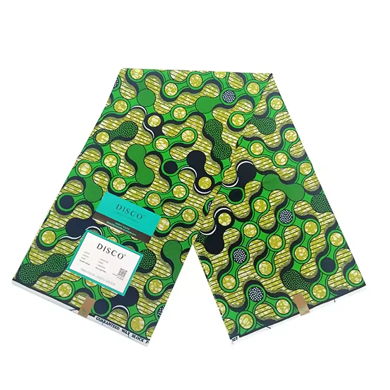 Green Super African Wax Java Dutch Printed Wax Cloth Dutch Super Batik Fabric Super Dutch Fabric