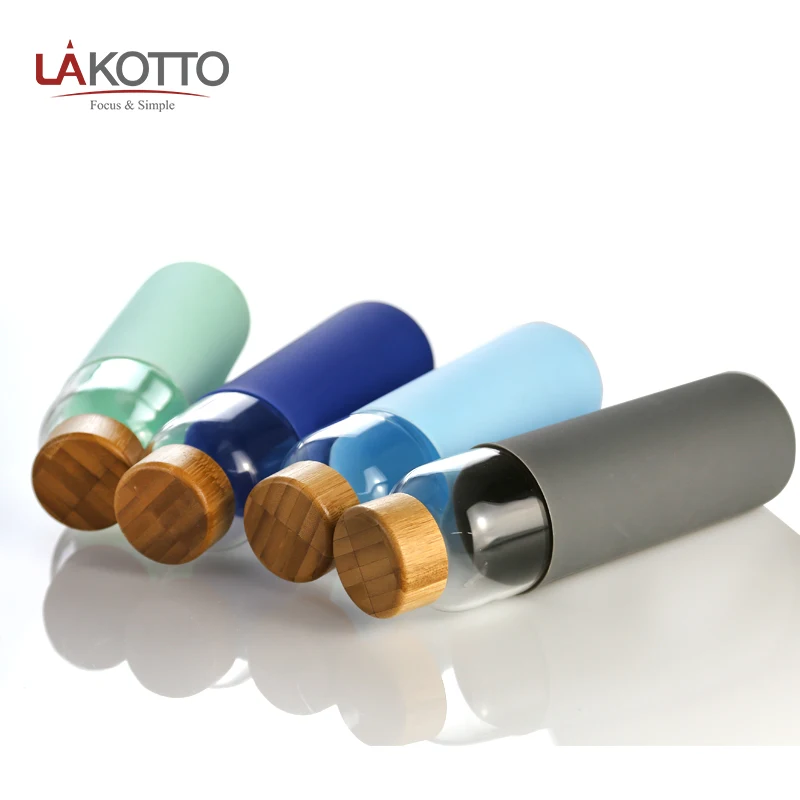 Стеклянная бутылка для воды с защитой от протечек