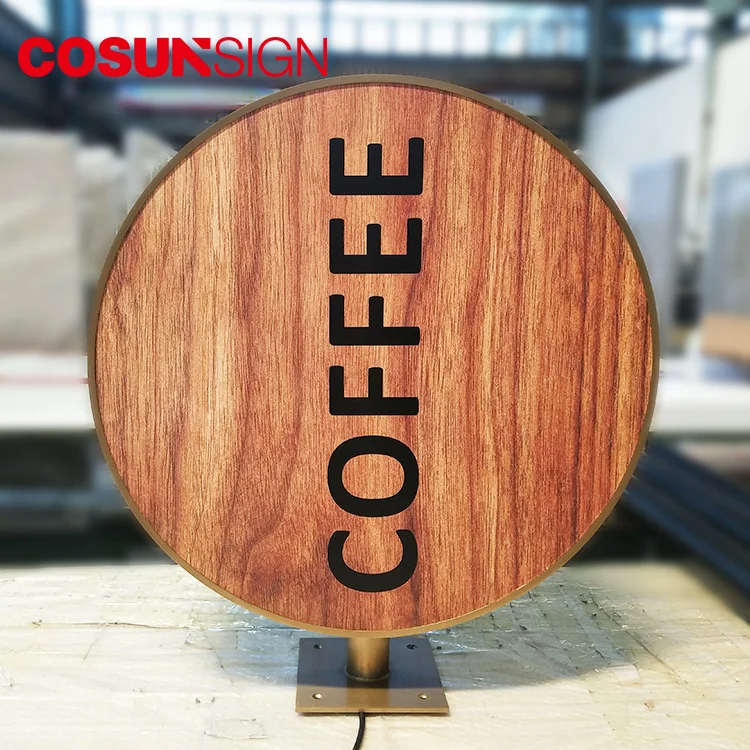 led rotating sign lightbox led round led backlit outdoor business lightbox sign