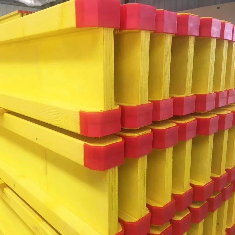 Building Bridge 80*40*200mm Yellow Lvl Shuttering Concrete Timber Beams Formwork